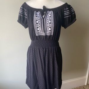 TOPSHOP Sz 8 Casual Black Adorable Cap Sleeve